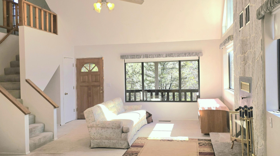 Living Area & Stairs to Loft