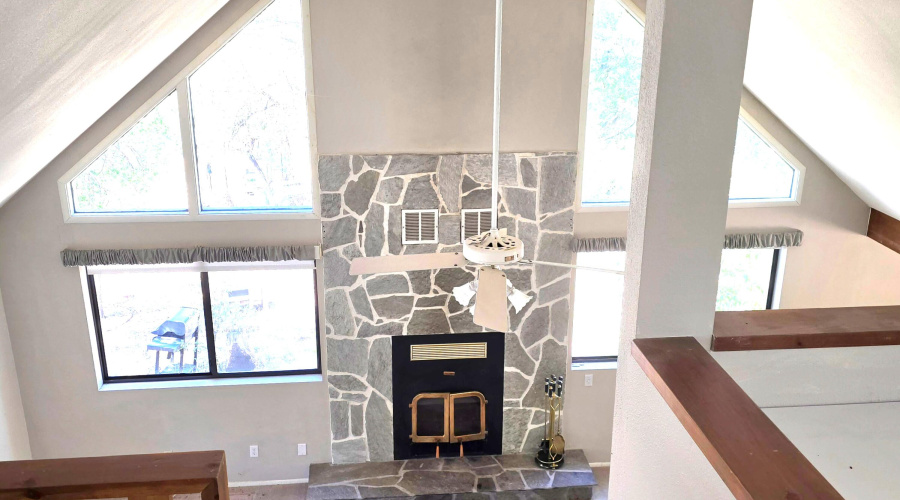 Fireplc Wall from Loft