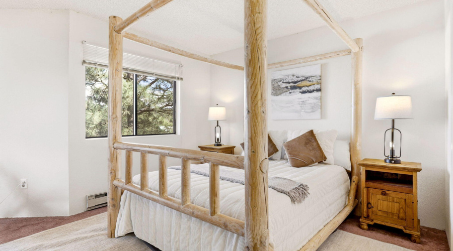 Loft-style master suite