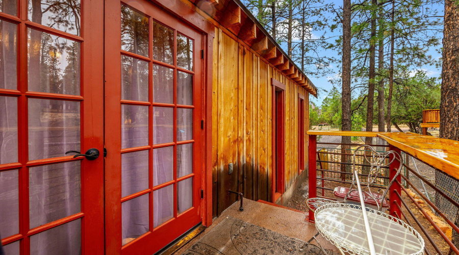 FRENCH DOOR OUT OUT TO SIDE PATIO