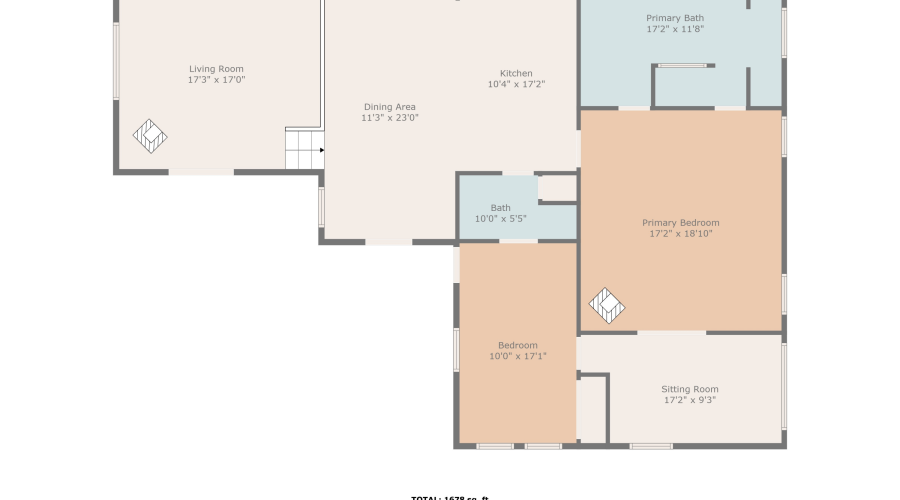 Floor Plan with approx. room measurements