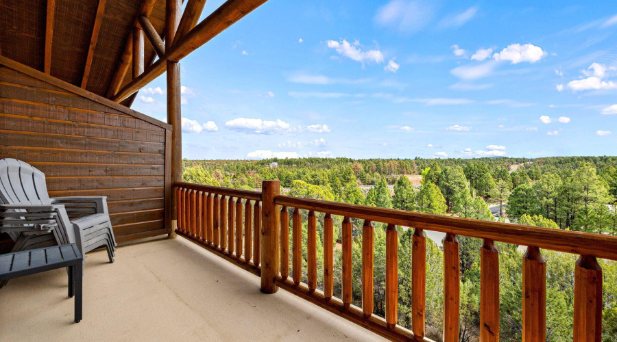 Back Balcony - views to East