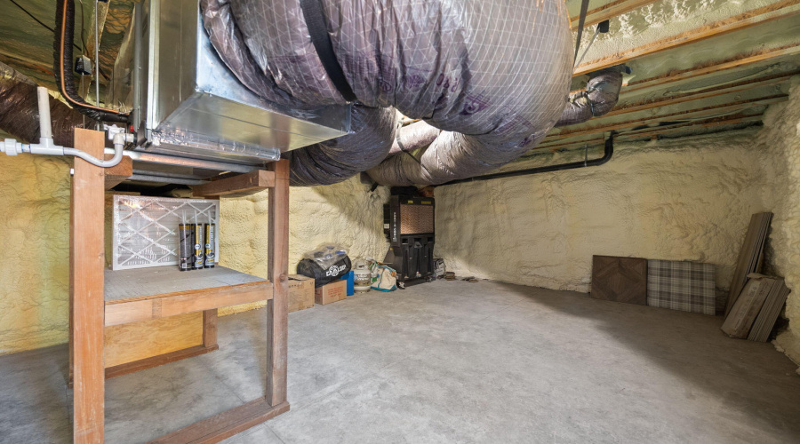 Conditioned Basement Storage