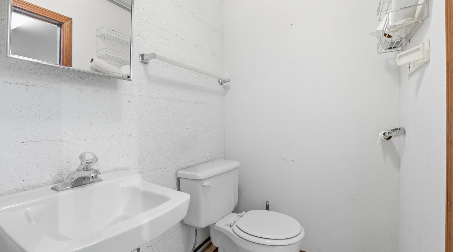 Half Bathroom in Garage