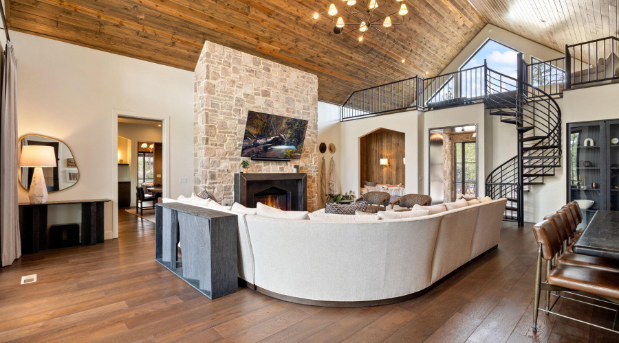 Primary Living Room to Loft