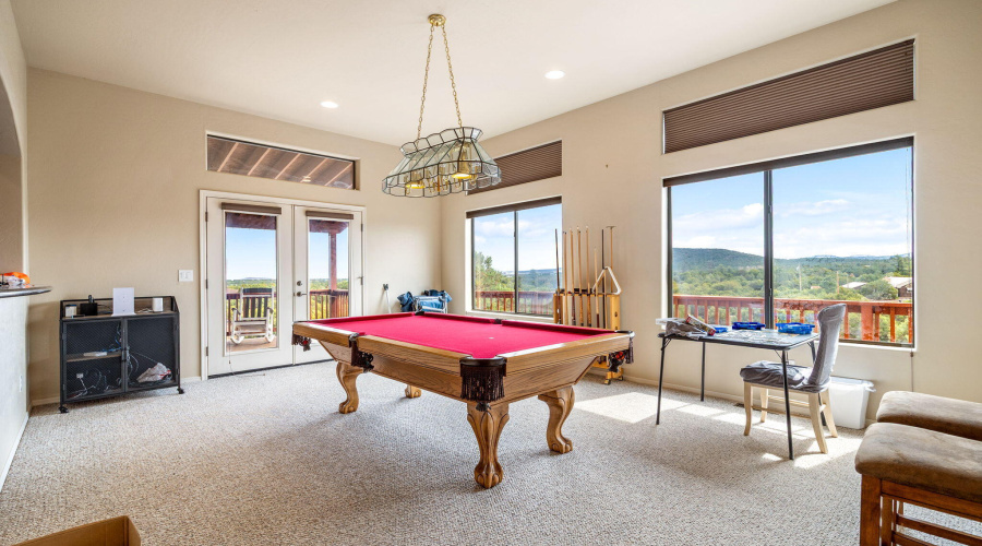 2nd living space used as game room