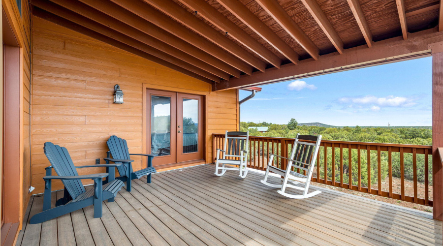more deck space off of primary bedroom