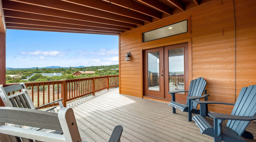 More deck space off of primary bedroom