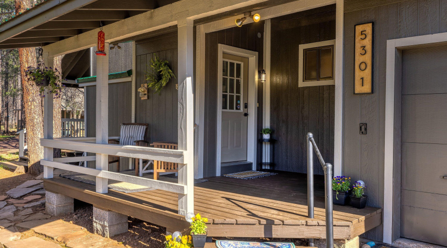 Welcoming porch
