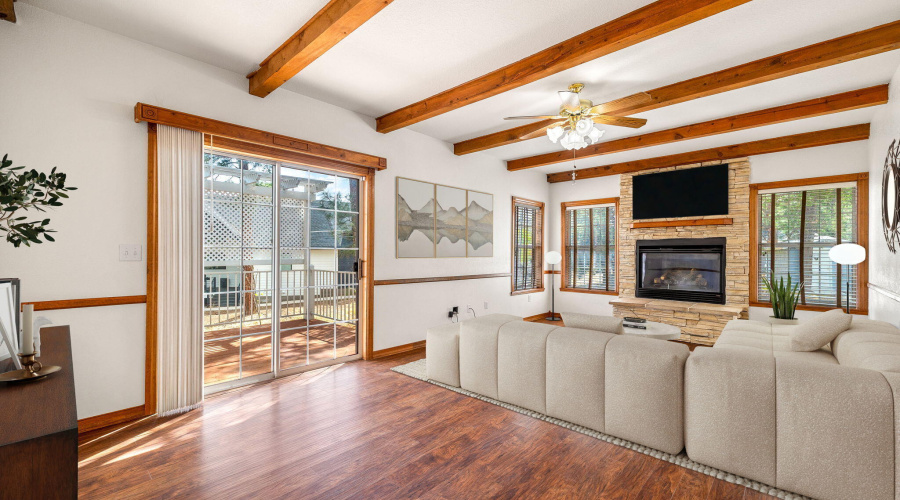 Virtually Staged Living Room