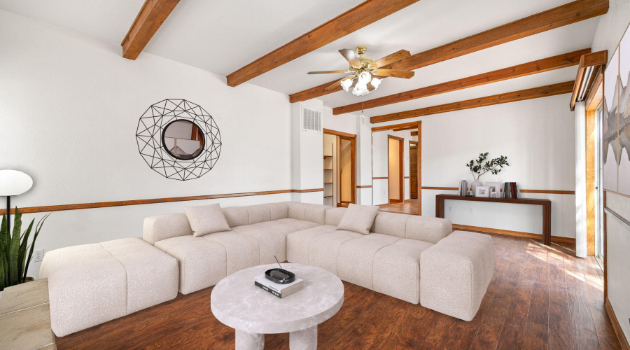 Virtually Staged Living Room
