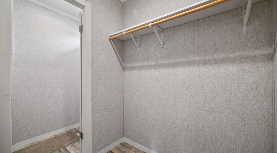 2 of 2 closets in bathroom area