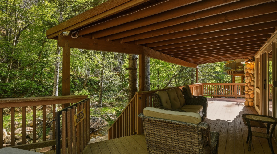 deck to waterfall
