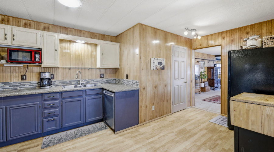 Kitchen and Utility Room w/Laundry