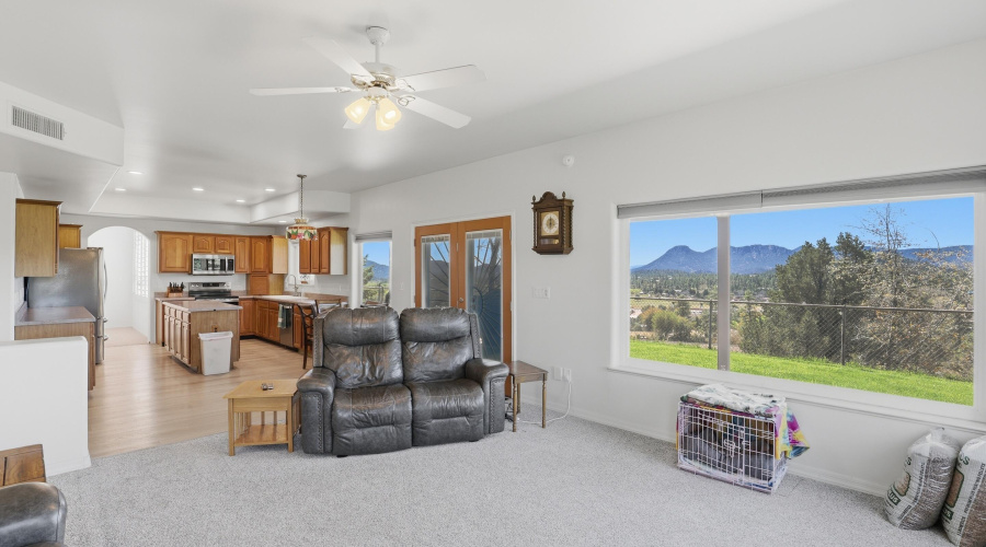 Family Room into Kitchen