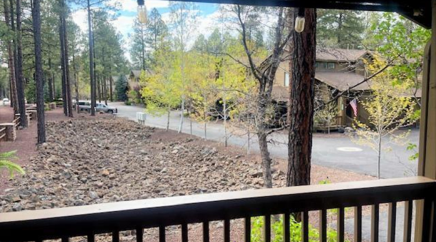 View from side deck