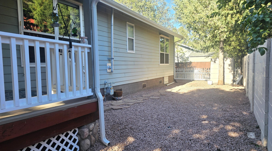 Back Yard with Shed