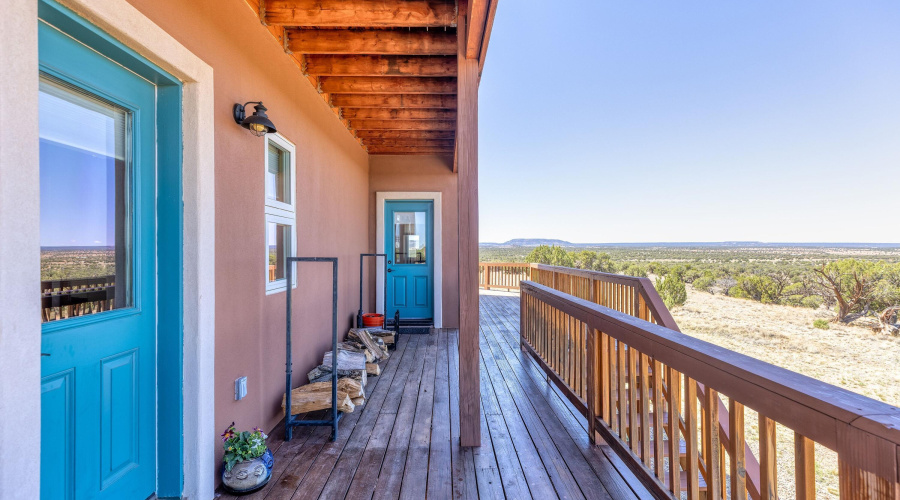 West facing deck
