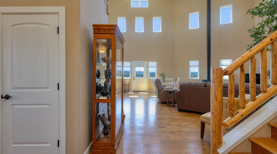Facing South towards living area