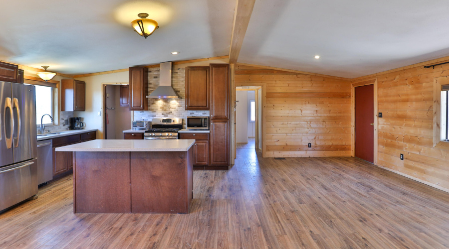 Dining room toward kitchen