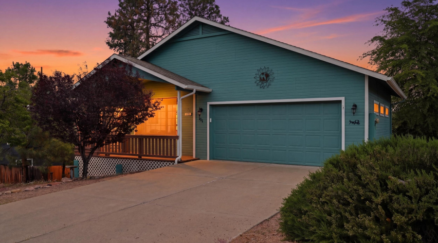 Front twilight view