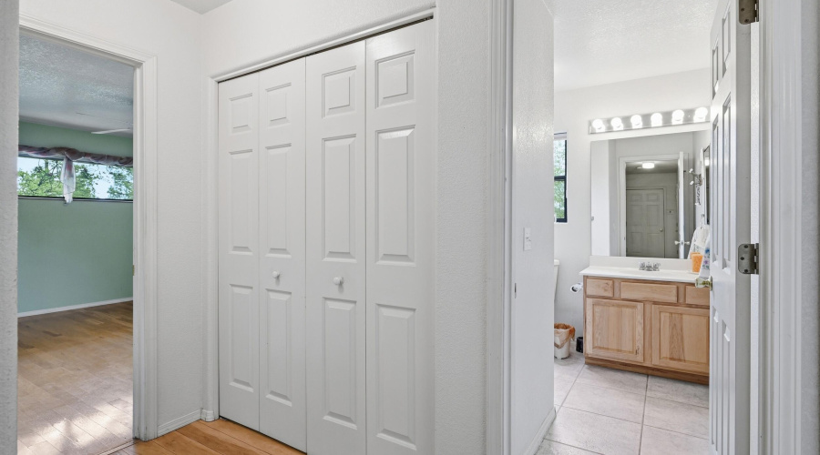 laundry in hallway