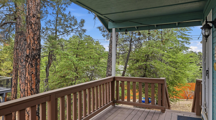 covered deck from dining room