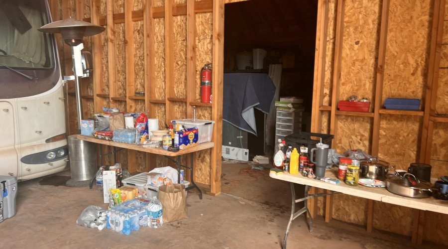 interior of garage