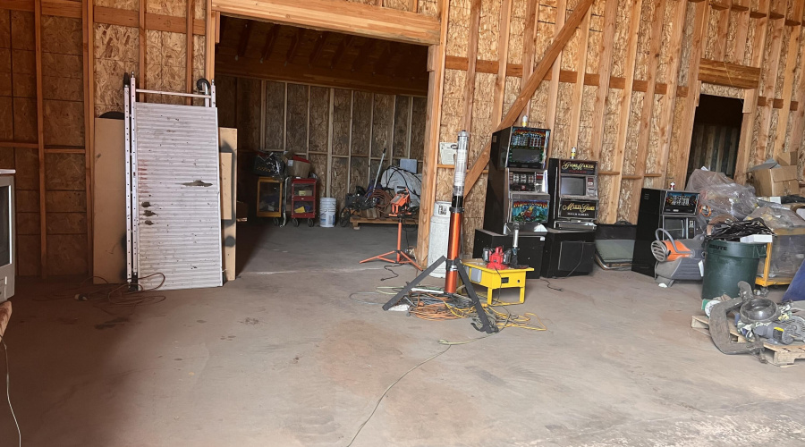 interior of garage