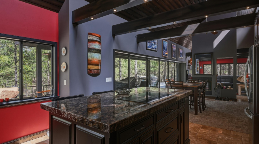 Custom wood Kitchen island