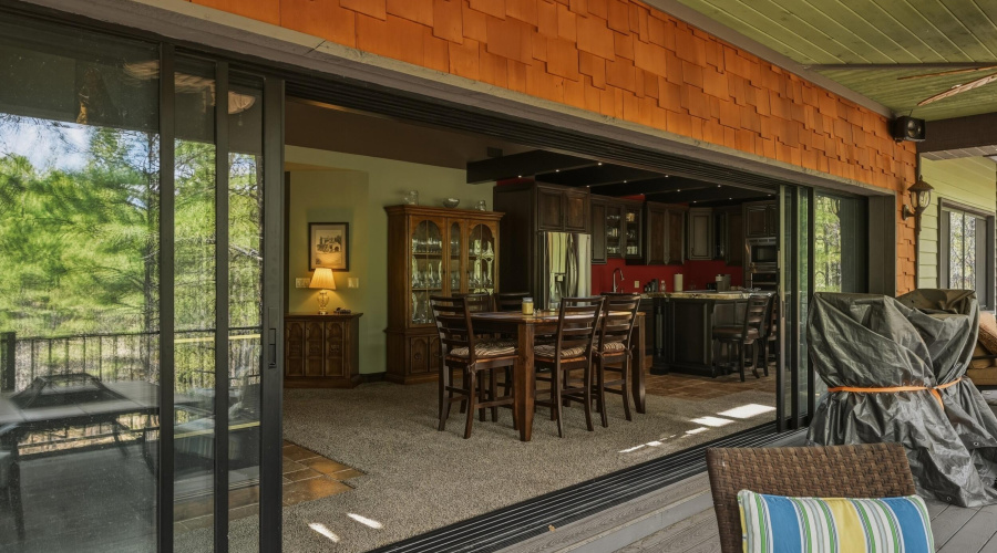 Full sliding back doors