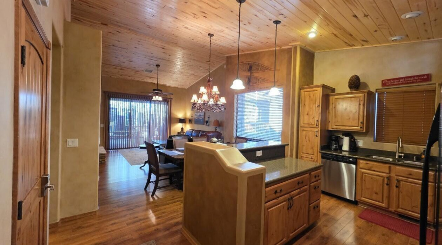 Kitchen, Dining, & Living Room