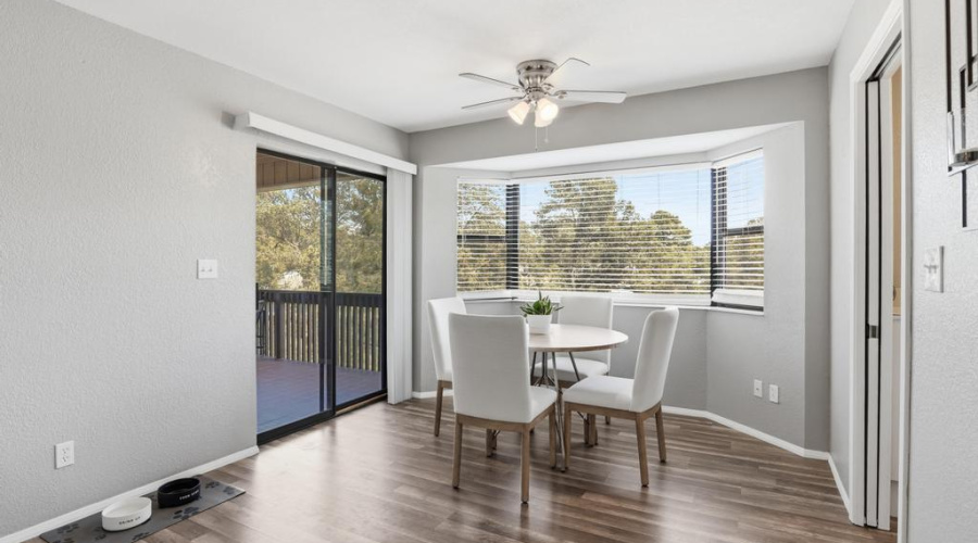 Spacious Dining & Deck Access