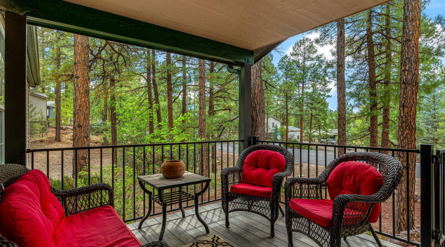 Charming front deck