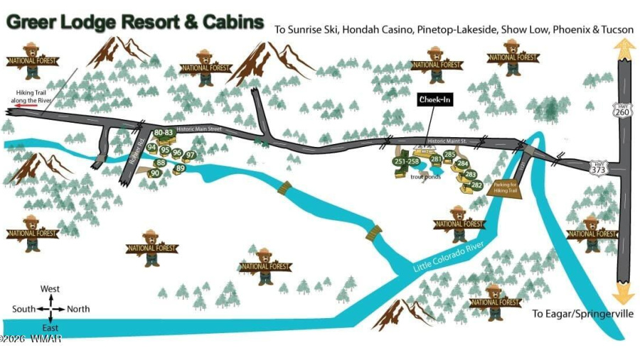 GREER LODGE MAP