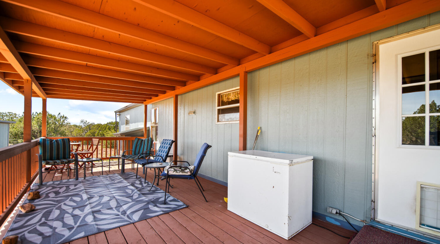 Covered Back Deck