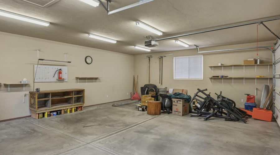 38 Inside detached garage