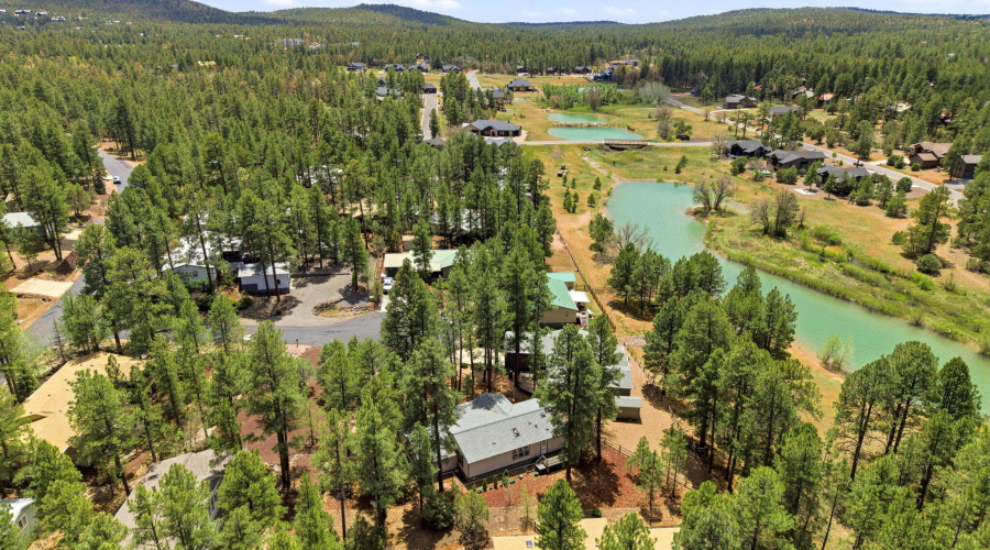 Aerial View of Community & Lakes