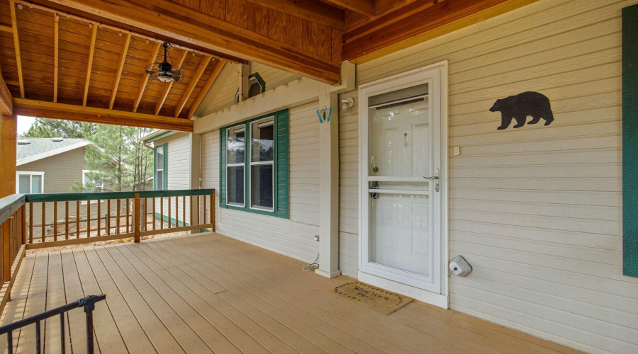 Covered Front Deck/Front Door