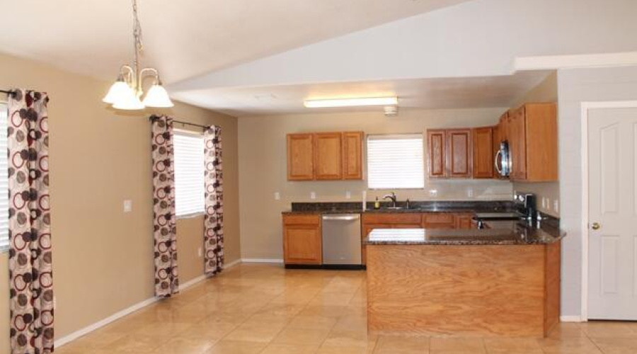 kitchen and dining