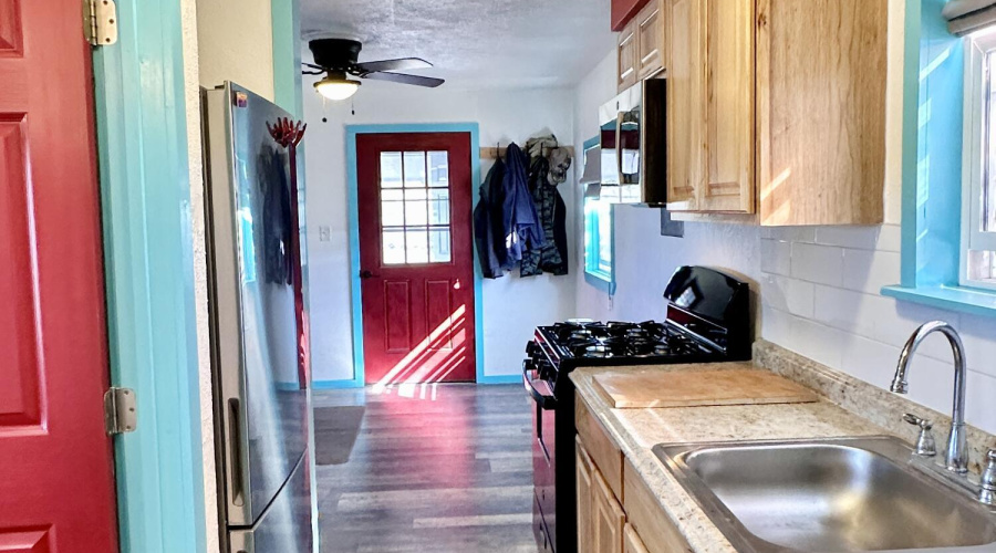 Refrigerator is recessed