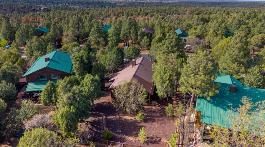 Aerial Rear with Mountain Views