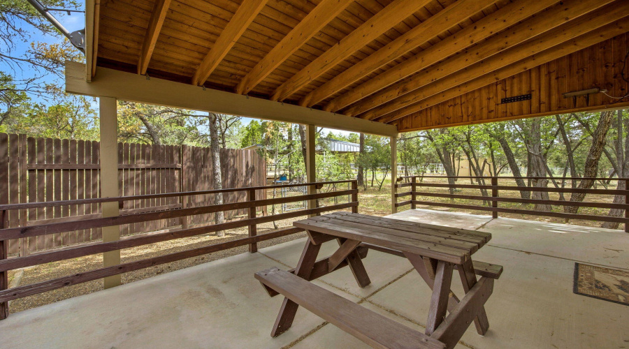 BACK DECK COVERED