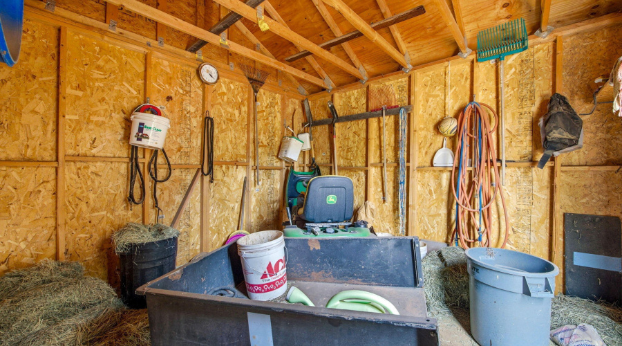 INSIDE OF SHED