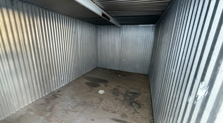 Inside Metal Shed