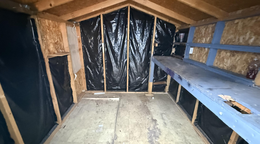 Inside Wooden Shed