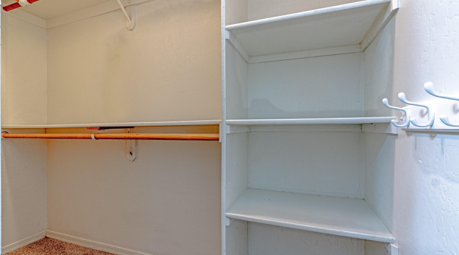 Primary closet