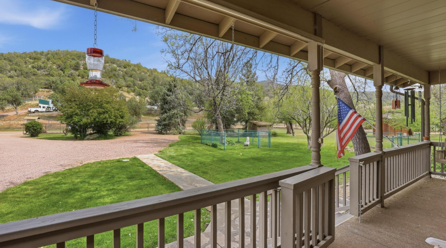 Covered Front Porch Main Entry View