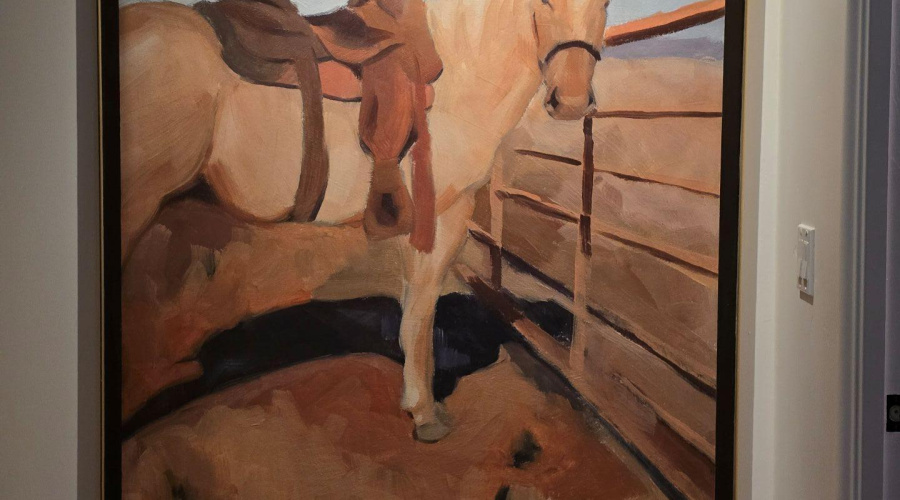 Horse Painting in Hallway