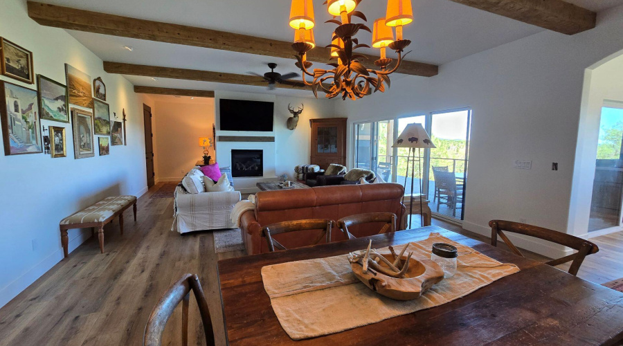 Living room and dinning room combo